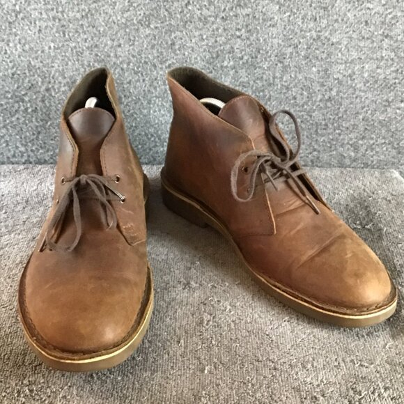 Clarks Beeswax Mens Desert Boots Sz 10M Brown EUC - Picture 2 of 8